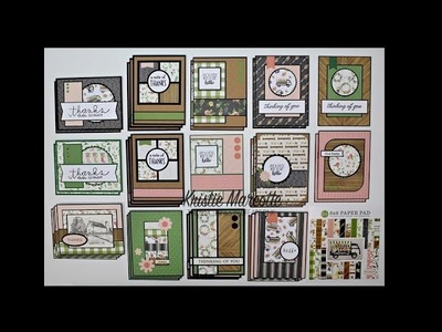 Carta Bella's Spring Market - 34 cards from one 6x6 paper pad