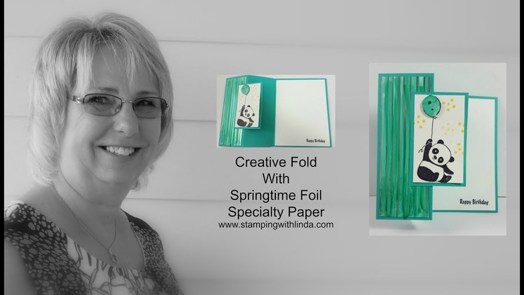 Creative Fold With Springtime Foil Specialty Paper