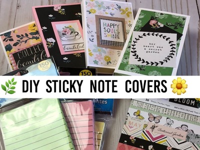 DIY Altered Sticky Notes | Spring ???? Dollar Tree project