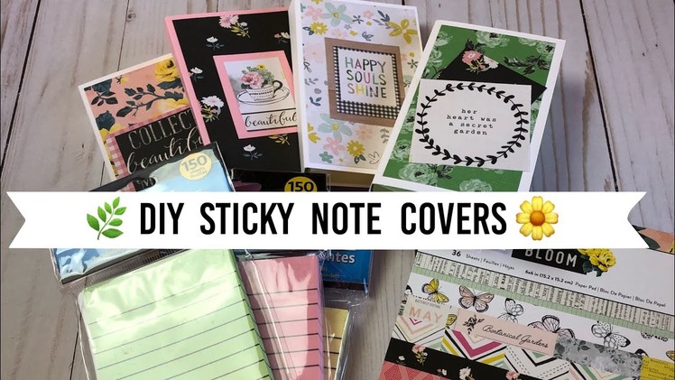 DIY Altered Sticky Notes | Spring ???? Dollar Tree project