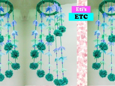 DIY - Amazing wind chime using shopping bags - How to make wind chimes with carry bags - Eti's ETC