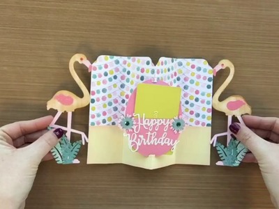 DIY Flamingo Pop-Out Gift Card Holder | Sizzix
