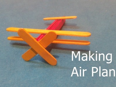 DIY || How to make a ice cream sticks air plane || How to Make a Popsicle Stick Airplane