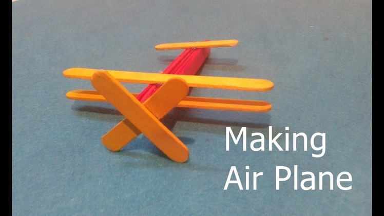 DIY || How to make a ice cream sticks air plane || How to Make a Popsicle Stick Airplane