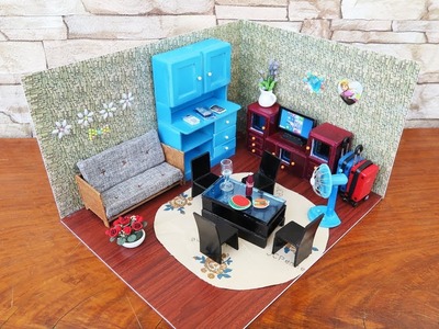 DIY Miniature Doll House Room -  Miniature Crafts