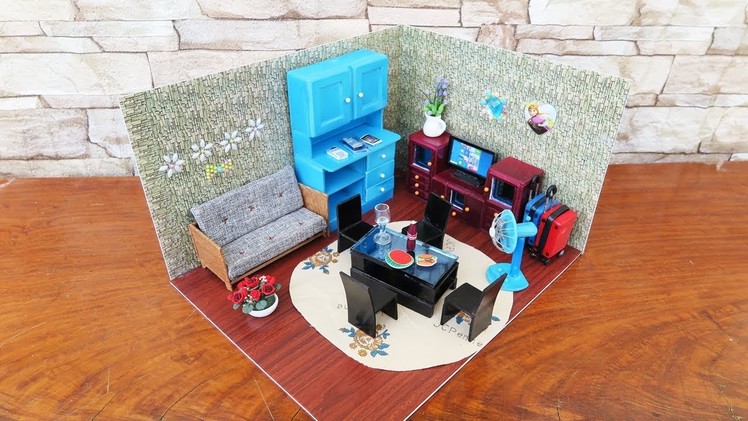 DIY Miniature Doll House Room -  Miniature Crafts