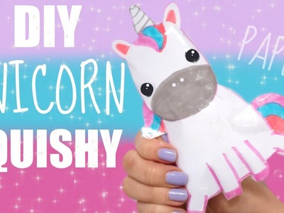 DIY PAPER UNICORN SQUISHY | how to make a squishy without foam #14