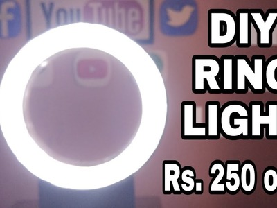 DIY Ring Light || How to Make DIY Ring Light from cardboard and LED Strip at home for youtube videos