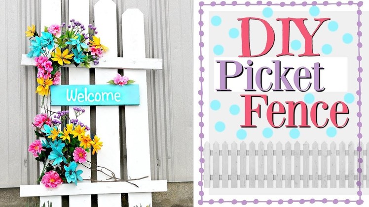 ???????? DIY Spring Porch Decor | Picket Fence Decor | Spring Wood Crafts ????????