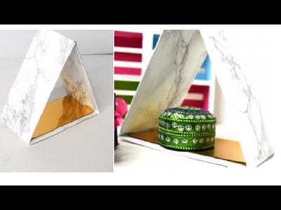 {DIY} Triangle Shelves  | Amazon Cardboard Box