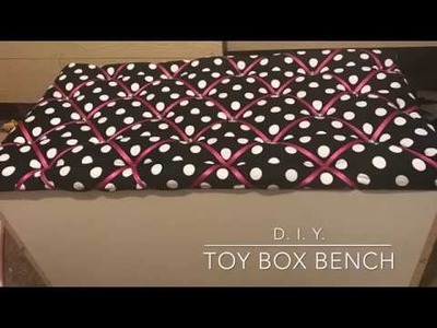 DIY Tufted Toy Box. Storage Bench