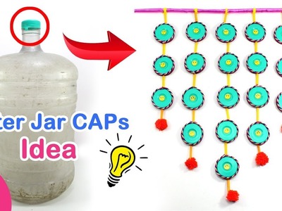 DIY Wall Hanging from R O Water Bottle Caps | Best out out of Waste Water Jar Caps for Wall Decor