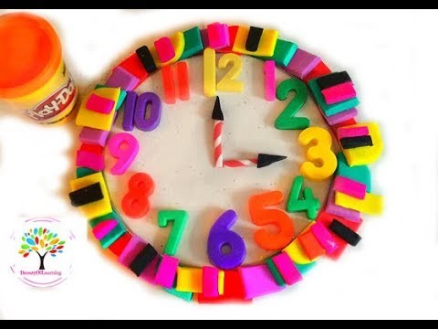 #Dolls Toys Play Doh Clock Play and Learn Colors PlayDoh Video for Kids