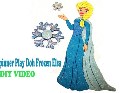 Fidget Spinners DIY How to Make Frozen Elsa Play Doh l Diy Play Doh l Diy Fidget Spinner