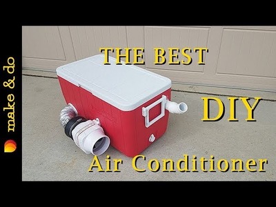 Homemade Portable Air Conditioner DIY - Version 2 - Runs off 12 volt battery, car, or solar!