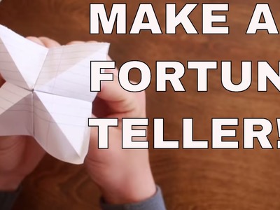 HOW TO MAKE A FORTUNE TELLER OUT OF PAPER STEP BY STEP
