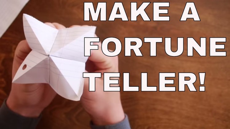 HOW TO MAKE A FORTUNE TELLER OUT OF PAPER STEP BY STEP