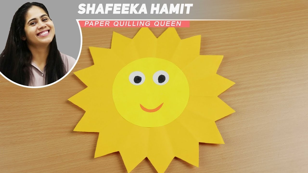 How to make a paper sun | step by step | kids special