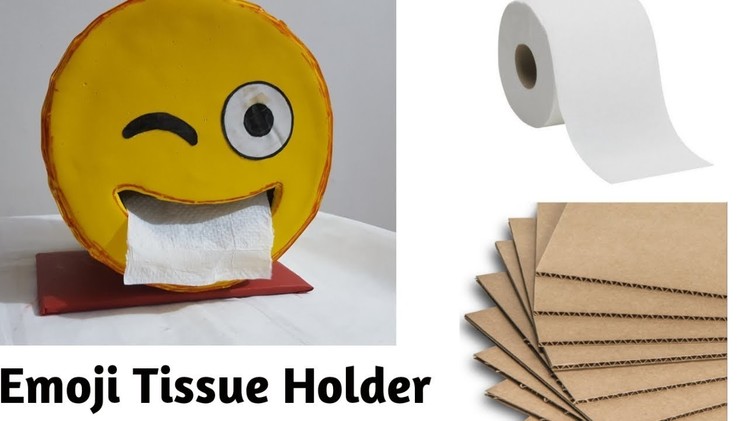How to Make a Tissue Holder.DIY Emoji Tissue Holder