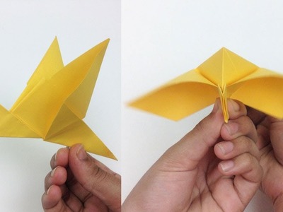 How to Make an Origami Flapping Bird - Easy Steps | Paper Bird Origami Flying Bird Tutorial DIY