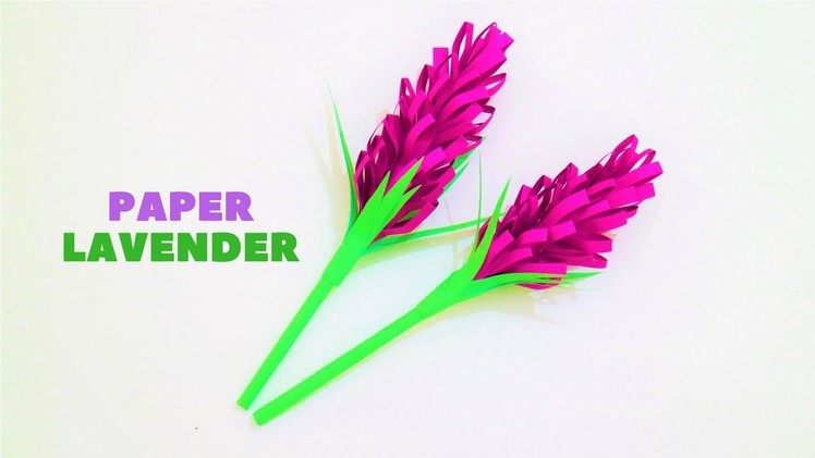 How to make paper lavender flower easily - origami craft Tutorial