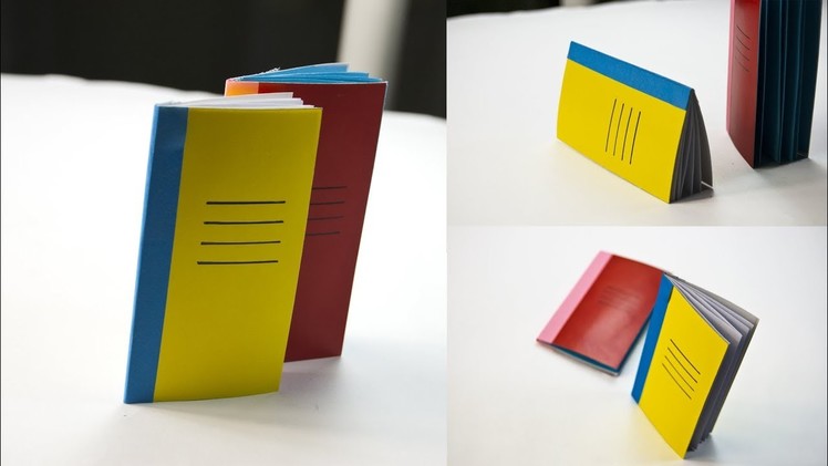 Mini notebook handmade - DIY Paper Book - Mini DIARY