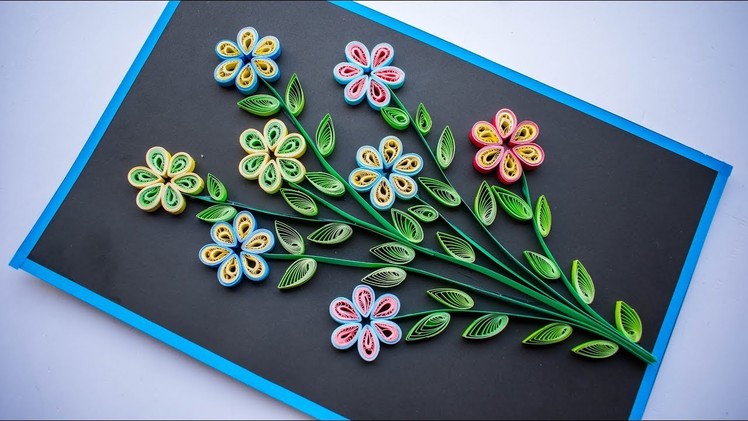 Mothers day - Quilling Flower - How to make Quilling Flowers - Quilling for Beginners - DIY ????