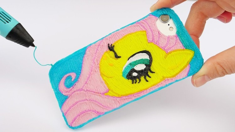 My Little Pony Fluttershy iPhone Case DIY| Making Phone Case with 3D Pen