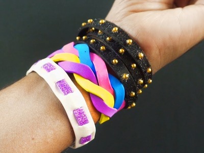 No Sew Diy Foam Sheet Bracelets | How to Make Friendship Bands From Foam Sheets