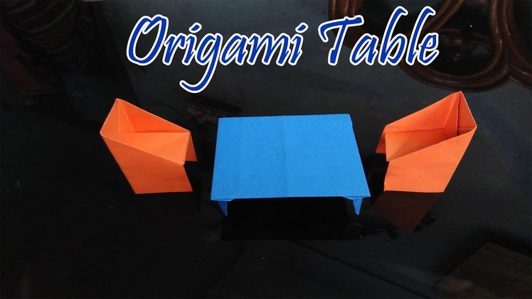 Origami Table making video easy with colour paper