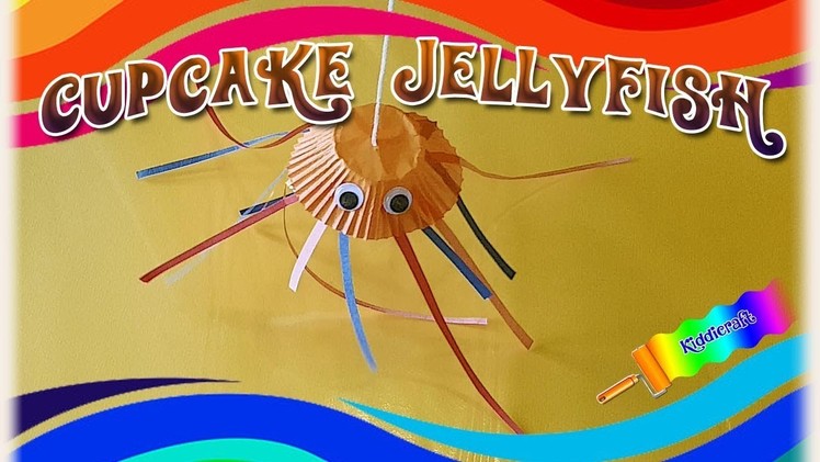 PAPER CUPCAKE JELLYFISH SEA ANIMAL TUTORIAL - PAPER CRAFTS FOR KIDS