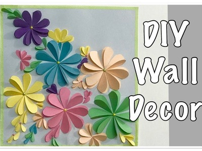 Paper Flower Wall Hanging : DIY Wall Decoration