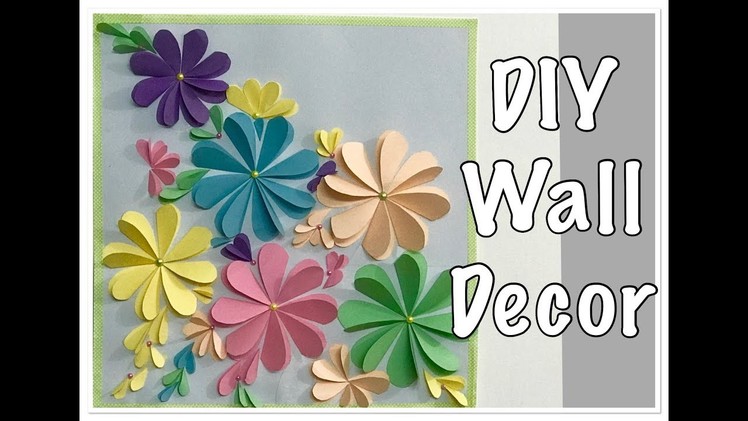 Paper Flower Wall Hanging : DIY Wall Decoration