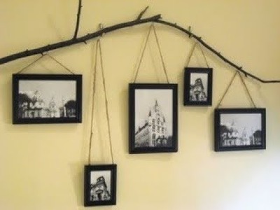 Picture Hanger Ideas | DIY Hanging Photo Display, Creative Wall Decorating Gallery Family Photo 2018