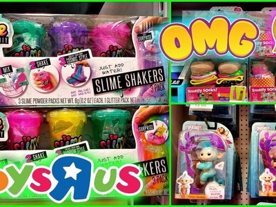 SO SLIME DIY AND JUMBO SQUISH-DEE-LISH POONICORN GLITTER FINGERLINGS TOYS R US TOY HUNTING ???????????? 2018