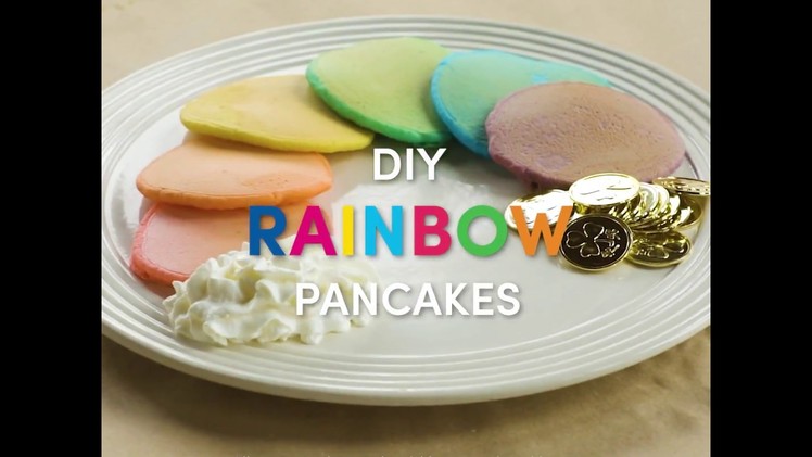 St. Patrick's Day DIY Rainbow Pancakes!