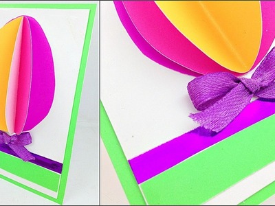 3D Easter Egg Greeting cards to make ideas Step by Step DIY. easter paper crafts for kids