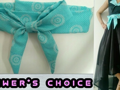 5 Minutes DIY.DIY Bow Belt for Girls.use Old Fabric Pieces.Refashion cloth.Converte Cloths.Fabric