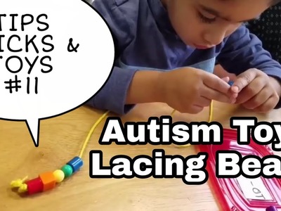 AUTISM Lacing Beads Pinch Grip Toys - Tips Tricks Toys #11 Pencil Grasp Hand Eye Coordination Fine