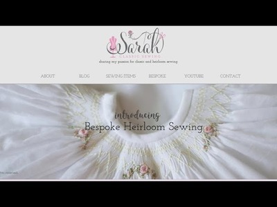 Bespoke Heirloom Sewing | Also, new blog post using your photos