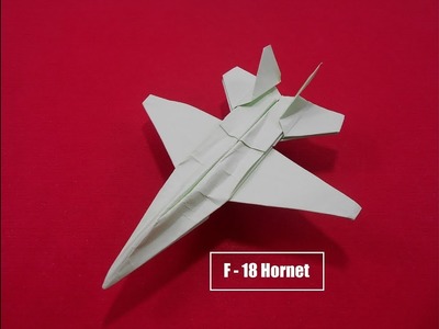 Best Paper Airplane - Easy Paper Plane Origami Jet F18  Fighter Is Cool | Origami Paper