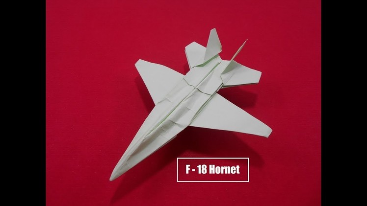 Best Paper Airplane - Easy Paper Plane Origami Jet F18  Fighter Is Cool | Origami Paper