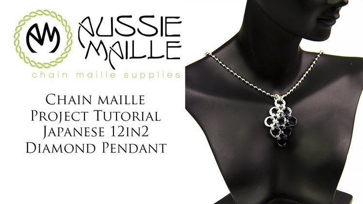 Chain Maille Tutorial - Japanese 12in2 Diamond Pendant