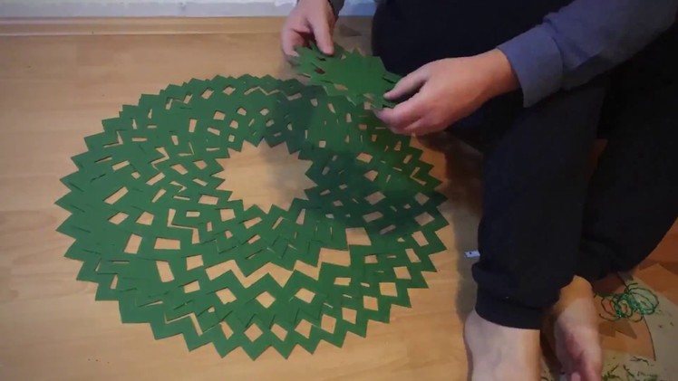 Christmas tree ideas. A christmas tree from a single piece of cardboard