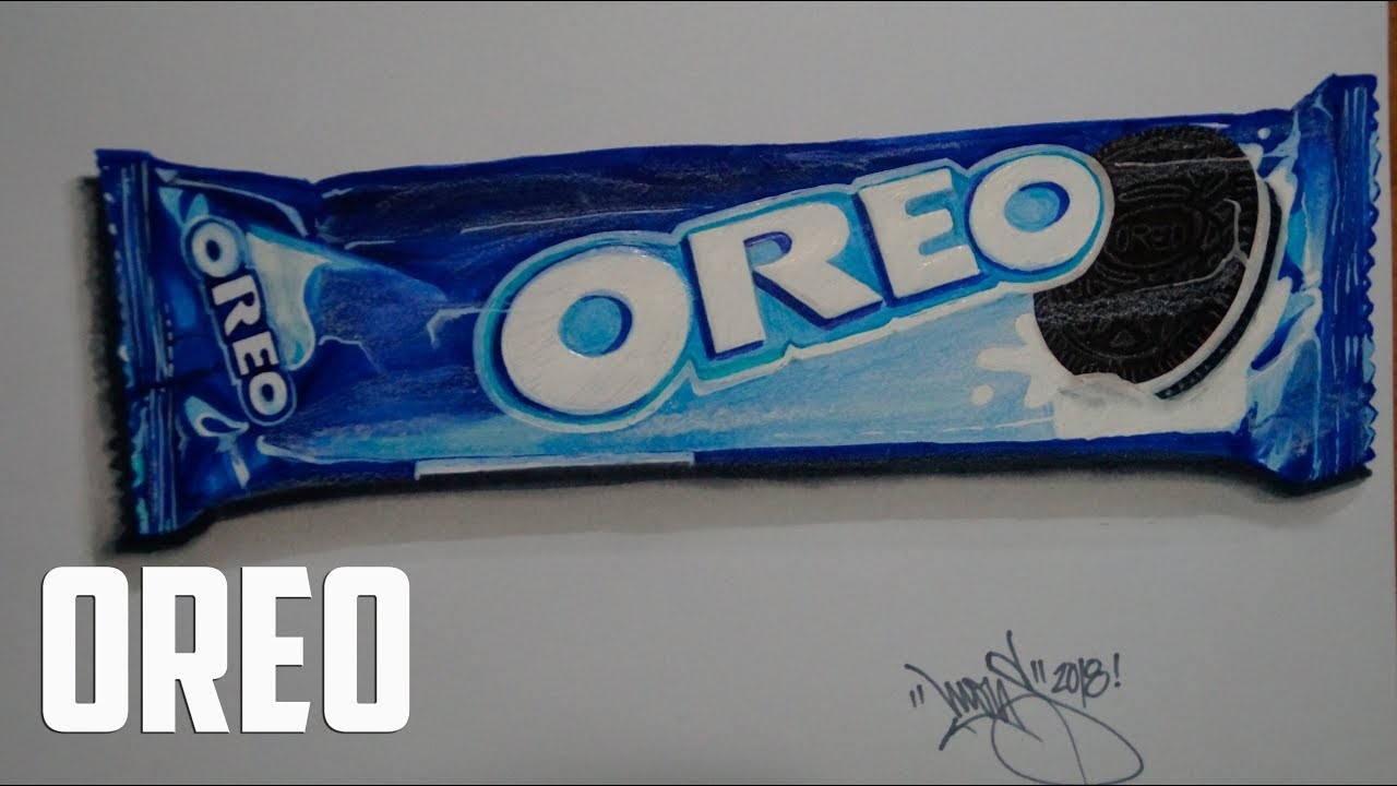 Dibujando Oreo (Dibujo 3D). Drawing Oreo (3D Draw )