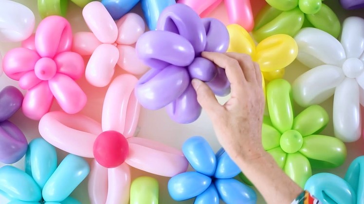 DIY Flower Balloon Party Backdrop