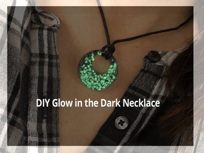 DIY Glow in the Dark Black Glitter Necklace By UV Paqlite