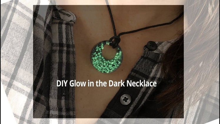 DIY Glow in the Dark Black Glitter Necklace By UV Paqlite