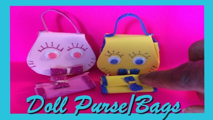 Diy Miniature Cute Handbag | How to make a mini doll purse | bag