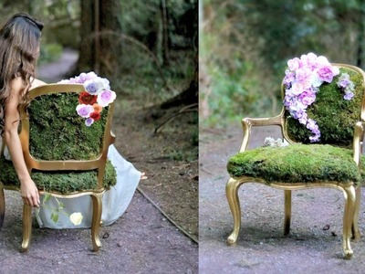 DIY MOSS CHAIR- ENCHANTED FOREST THEME